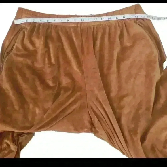 Skims Womens Plus Size Velour Wide Leg Straight Leg Pant in Sienna 4XL - Picture 11 of 14